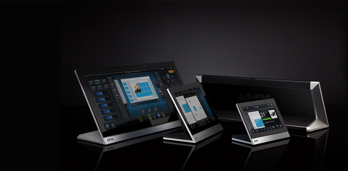 AMX Modero X Group of 4 Touch Panels various sizes