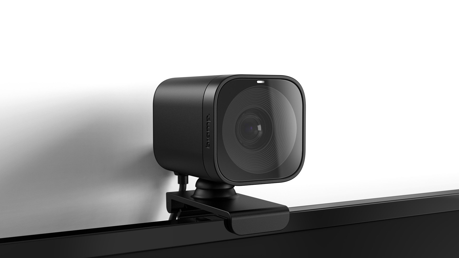 Biamp's Vidi 250 Camera mounted on a tv
